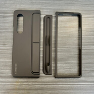 三星（SAMSUNG）【原裝品質(zhì)】fold4手機殼原裝筆槽spen支架防摔殼zfold3保護套心 心系天下殼膜一體【送電容筆】 Z Flod4/W23