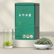 味獨珍玉葉甘露綠茶葉明前蒙頂甘露高山茶蒙頂山茶耐泡散裝罐裝 1罐250克