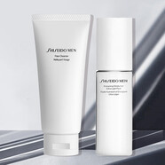 資生堂（Shiseido）男士護膚品套裝洗面奶水乳禮盒禮袋禮物送男友 2件（洗面奶+乳液）