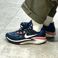 耐克（NIKE）AIR ZOOM G.T. Cut 2 EP 男子氣墊緩震實(shí)戰(zhàn)籃球鞋 白黑DJ6013-003 42.5