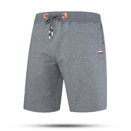 TLME & MINE輕奢品牌 休閑運動(dòng)褲男寬松大碼夏春秋冬加絨加厚長(cháng)褲春秋款休閑 深灰短褲 M M碼80-95斤