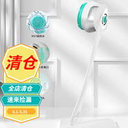 玉洋軒 多功能洗澡刷電動(dòng)沐浴刷全自動(dòng)長(zhǎng)柄搓澡器搓澡去角質(zhì)男女通用后 電動(dòng)洗澡刷—米白色（配置5大刷頭）