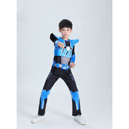 小憨鹿mini特工隊衣服鎧甲勇士服裝迷你特工隊之超級恐龍力量套裝演出服 福樂馬甲套裝 120