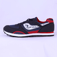 大博文同款男女競速跑步鞋輕便馬拉松運動(dòng)鞋透氣中考立定跳遠跑鞋 深藍紅 230 36