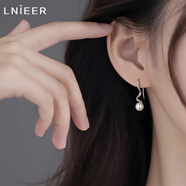LnieerS925銀螺旋珍珠耳環(huán)女2025新款耳飾小眾設(shè)計(jì)輕奢高級(jí)感銀耳釘耳飾 925銀螺旋珍珠耳環(huán)