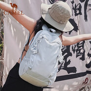駱駝（CAMEL）云影雪糕包雙肩背包防水男旅行輕量男女學(xué)生戶外徒步登山包淺水綠