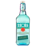 永豐牌北京二鍋頭清香型白酒出口小方瓶翡翠42度純糧酒500ml*1瓶