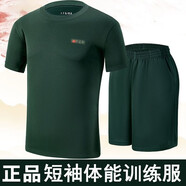 意設(shè)（ITATOYES）短袖體能服 夏季橄欖綠色速干透氣體能服訓練服工作服 體能服套裝 165-170/84-88
