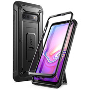 supcase 三星S20 ultra手機殼帶支架防摔s20fe保護套s20+全包硬殼 s10 裂漆黑 30米防摔