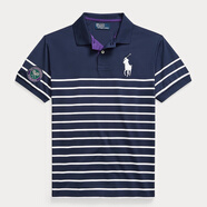 Polo Ralph Lauren網(wǎng)球服POLO衫24新款 溫布爾登網(wǎng)球公開(kāi)賽系列吸濕排汗男士短袖T恤 深藍色 Refined Navy/White M
