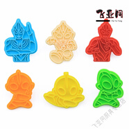 妙普樂【德國品牌優(yōu)選】餅干模具按壓吉伊卡哇奧特曼咸蛋超人卡通3d立體 奧特曼套（6個）