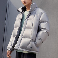 阿迪達斯阿迪達斯羽絨服男裝 冬季新款運動(dòng)服戶(hù)外保暖立領(lǐng)羽絨夾克外套 IL8928/銀灰/暖芯科技 S