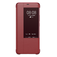HUAWEI華為Mate20 RS保時捷手機(jī)殼甲度mate20rs限量版設(shè)計智能視窗翻蓋保護(hù)套真皮套 Mate20 RS保時捷：經(jīng)典紅