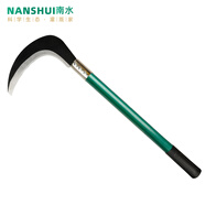 南水灌溉割草鐮刀錳鋼長柄彎頭農(nóng)用割稻谷割麥子戶外園林工具綠化除草鐮刀