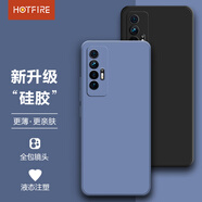 HotFire 適用小米10S手機殼 小米10S保護套 mi10S鏡頭全包升級磨砂防摔男女款硅膠軟殼-靜夜黑