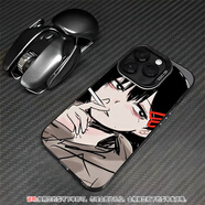 拉瑪迪 適用蘋(píng)果15手機殼iphone15promax新款漫畫(huà)電鋸人plus全包防摔磨砂保護套蕾塞高級瑪奇瑪男女款 月光黑-東方小紅 蘋(píng)果15PRO