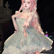 唐努烏現(xiàn)貨花仙子Lolita小清新禮服甜美花苞裙洛麗塔公主裙可愛洋裝 小花仙單裙子 M