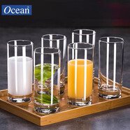 鷗欣進(jìn)口玻璃杯子家用耐熱牛奶杯果汁杯客廳泡茶杯喝茶綠茶杯套裝