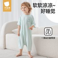 貝肽斯嬰兒睡袍夏季薄款新款兒童寶寶優(yōu)可絲睡裙中小童家居服睡衣