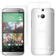 拓蒙 HTC One M8t手機殼M8X/D/E/W/S保護套全包防摔硅膠殼男女款后背軟套 HTC M8透明殼+鋼化膜