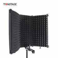 TIWASTAGE 帝華麥克風(fēng)錄音隔音罩家用錄音棚專(zhuān)業(yè)FD5有聲書(shū)錄制專(zhuān)用聲學(xué)去房混降噪話(huà)筒錄音設備五門(mén)吸音屏 3門(mén)隔音罩 普通版