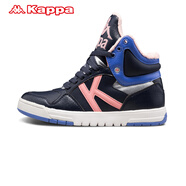 Kappa女款加厚板鞋休閑鞋板鞋運動(dòng)鞋秋冬K0765CC12 深藍色/粉肉色/深藍紫-879 35