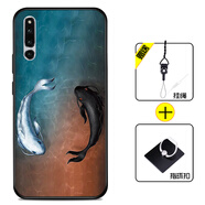 好機友華為榮耀magic2手機殼暢玩Magic2保護套滑蓋升降防摔全包軟超薄情侶網(wǎng)紅男液態(tài)硅膠女打工人定制 【榮耀Magic2】太極魚(yú)+指環(huán)+掛繩