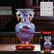 汪洋大?；ㄆ垦b飾品創(chuàng)意小禮品家居小擺件客廳電視柜酒柜裝飾工藝品辦公室 云霧鈞瓷雙兒+底座