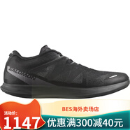 薩洛蒙（Salomon）輕量路跑鞋男女款低幫訓(xùn)練白黑PHANASM LIE 2 U 黑色472095 4(362/3)