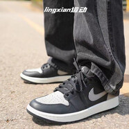 耐克aj男鞋 鞋子男夏季新品air jordan板鞋aj1男鞋低幫休閑鞋籃球鞋男 DD9315-001 黑灰 影子 42.5