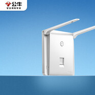 公牛（BULL）墻壁式WIFI 86型無(wú)線路由器面板雙天線電腦網(wǎng)絡(luò)插座G28D125A 白色