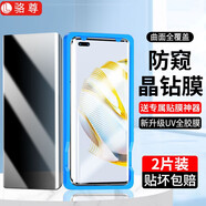 駱尊 適用華為/Hi nova10鋼化膜防窺華為nova10Pro手機(jī)膜防偷窺曲面全屏高清保護(hù)貼膜 【華為nova10Pro】UV全膠曲屏防窺膜*2片