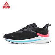 匹克運動(dòng)鞋男子減震輕彈跑鞋新款透氣輕薄防滑百搭跑步鞋男鞋 黑色 41