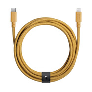 NATIVE UNION 蘋果iPhone16/15ProMax3米快充電線mfi認(rèn)證8快充X手機(jī)7P充電尼龍長數(shù)據(jù)線 Type-c轉(zhuǎn)Lightning【落日黃】