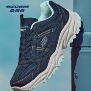 斯凱奇（Skechers）春夏新款復古厚底增高防滑耐磨戶(hù)外鞋男子運動(dòng)鞋男鞋237740 海軍藍色/NVY 女款 40