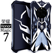 龍豈榮耀magic7pro手機殼榮耀magic7金屬邊框保護套魔術(shù)7中框保護新款夏天鏤空透氣散熱定制外殼男款 榮耀magic7  雷神
