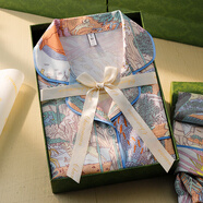 AUBW【100%桑蠶絲】重磅真絲睡衣女定制春秋時(shí)尚高級感家居服性感套裝 生機勃勃 M(建議80-100斤)