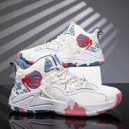 李寧熱新款春秋夏限量版詹姆斯籃球鞋男中大童減震透氣防滑耐磨 055白藍 35碼