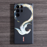 凡淘國潮鳳凰適用三星GalaxyS24Ultra手機殼s22+硅膠23FE軟S25情侶男女note10可愛(ài)A53創(chuàng  )意磨砂5G圓透 FC22國潮鳳凰-黑色軟殼 三星Galaxy S22 Ultra