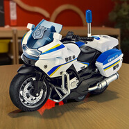 菲貝（feibei）仿真警察摩托車玩具兒童合金玩具車3-6歲男孩生日禮物10歲