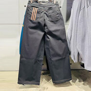 阿迪達(dá)斯（adidas）三葉草休閑褲男褲2025年春季新款寬松闊腿直筒褲透氣運(yùn)動褲長褲 IY5376黑色 M