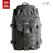 MAXGEAR  X7戰(zhàn)術雙肩包 男軍迷彩戶外運動休閑時尚個性旅游旅行登山背包 魔灰