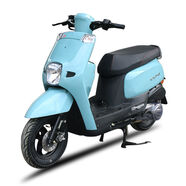 酷奇S5 125CC-100CC國四電噴踏板車摩托車省油外賣復(fù)古可上牌 復(fù)古藍 125CC國三化油器版本(不能上牌)