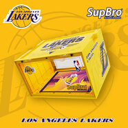 SupBro聯(lián)名鞋盒NBA官方授權湖人凱爾特人勇士聲控發(fā)光LED鞋盒收納盒鞋墻 SupBroxNBA 【湖人隊】LED