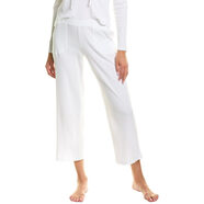 Yummie 女式棉質(zhì)彈力羅紋七分休閑褲  白色 White Small