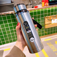 森森貓不銹鋼保溫杯簡(jiǎn)男女士便攜車(chē)載大容量辦公泡茶父母長(cháng)輩中年水杯子 真空保溫杯原色600毫升+濾網(wǎng)+提繩+杯刷