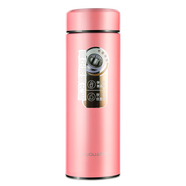 富光玻璃內膽不銹鋼真空保溫杯商務(wù)車(chē)載便攜泡茶杯玻璃杯男女水杯 草莓粉 360ml