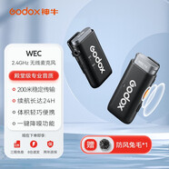 神牛（Godox）無線麥克風領夾WEC小蜜蜂一拖二相機手機戶外采訪vlog直播錄音降噪聲卡收音麥 WEC一拖一手機/相機無線麥克風 標配