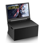 G-STORY 便攜顯示器XBOXXSX專(zhuān)用一體機顯示器屏幕智慧屏4K移動(dòng)主機融合游戲機穩固方便99%SRGB色 GS140XU (14
