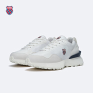 蓋世威（K·SWISS）KSWISS蓋世威男女休閑鞋 復(fù)古時(shí)尚透氣減震運(yùn)動(dòng)鞋跑鞋 98487-W 130香雪白/蓋世藍(lán)/蓋世紅 36 尺碼偏小，請(qǐng)拍大半碼